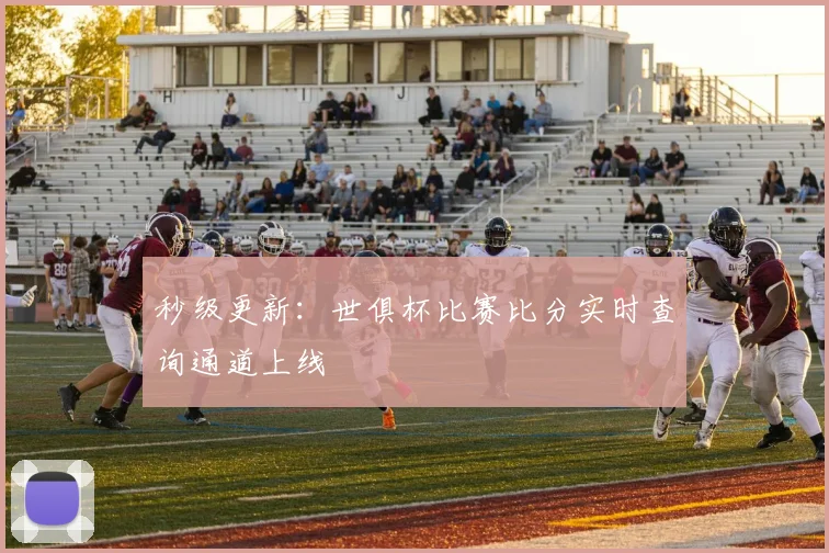 秒级更新：世俱杯比赛比分实时查询通道上线